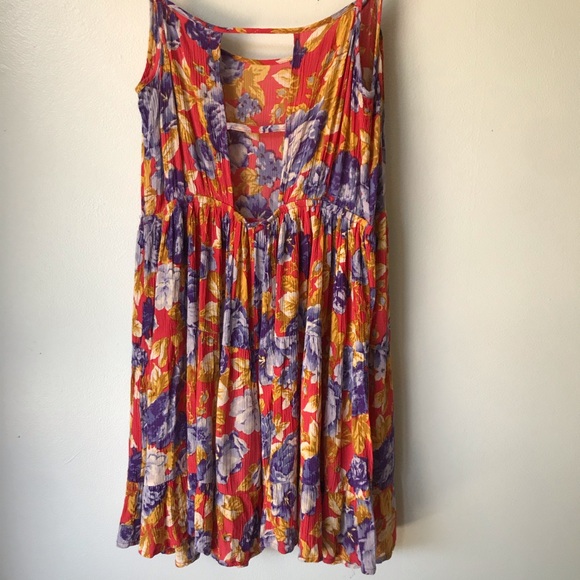 Band of Gypsies Pink Floral Print Dress Small - Picture 5 of 8